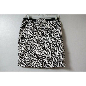 Chico's Black and White Zebra Skirt‎